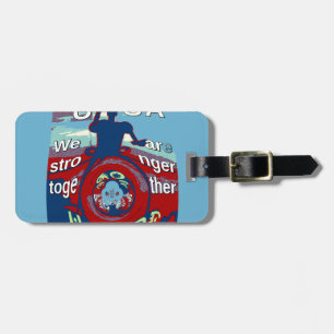 United in Hope: Stronger Together - USA Art Print Luggage Tag