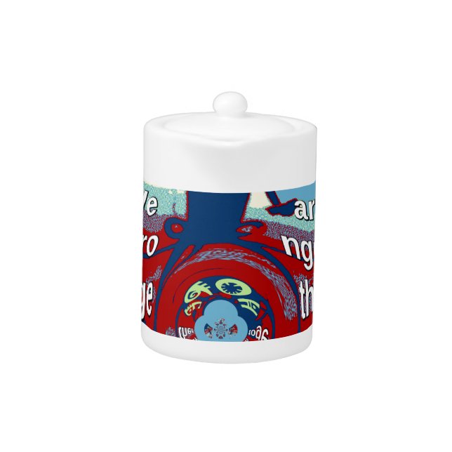 United in Hope: Stronger Together - USA Art Print  Teapot (Front)