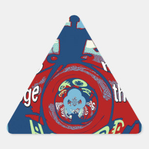 United in Hope: Stronger Together - USA Art Print  Triangle Sticker