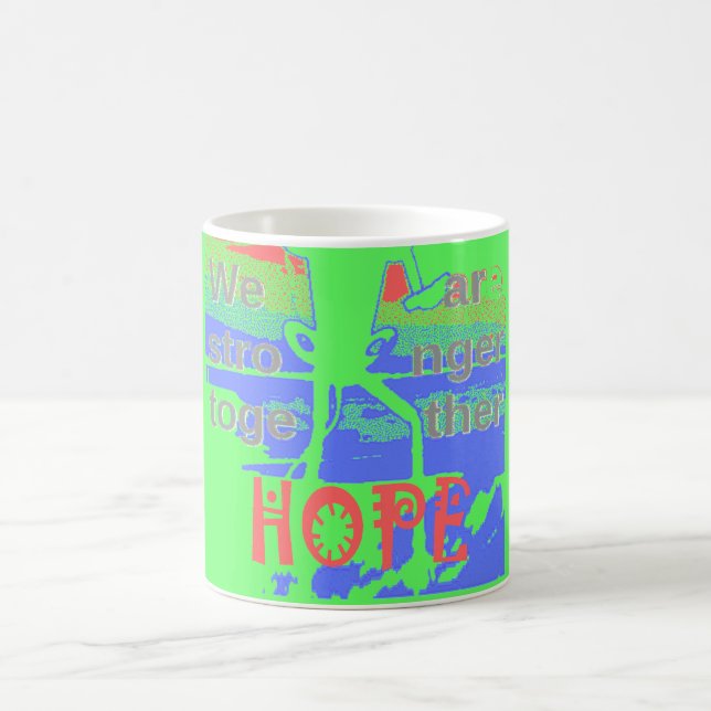United in Hope: Stronger Together - Vibrant USA  Coffee Mug (Center)