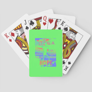 United in Hope: Stronger Together - Vibrant USA  Poker Cards