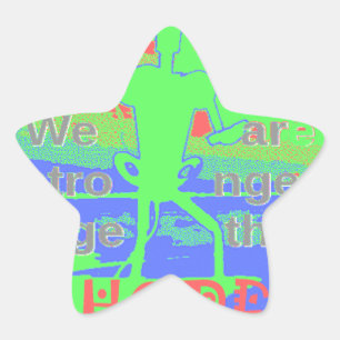 United in Hope: Stronger Together - Vibrant USA Star Sticker