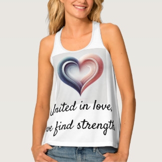 United in Love – Elegant Women’s Tank Top | Modern