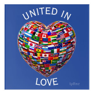 UNITED IN LOVE: HEART OF HUMANITY PRINT ACRYLIC PRINT
