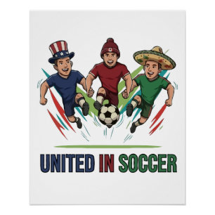 United in Soccer International Players Poster