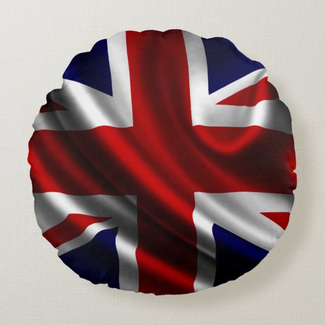 United Kindom Flag Round Pillow (Front)