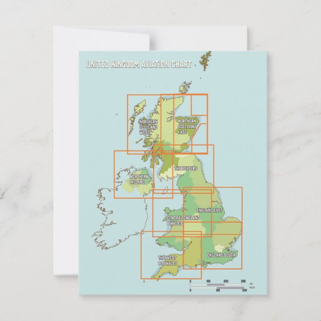 United Kingdom aviation chart (Front)