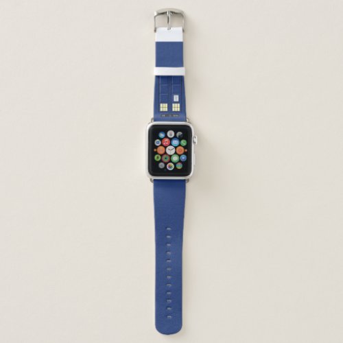 United Kingdom _ Blue Police Public Call Box 1 Apple Watch Band