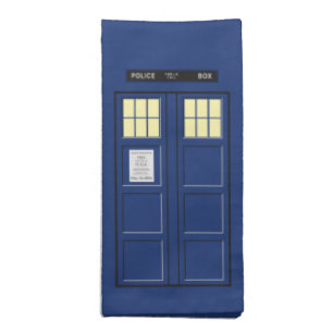 United Kingdom - Blue Police Public Call Box 1 Cloth Napkin