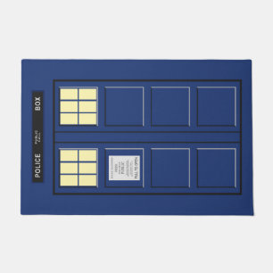 United Kingdom - Blue Police Public Call Box 1 Doormat