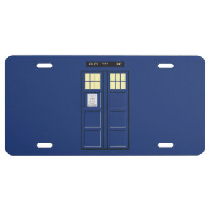 United Kingdom - Blue Police Public Call Box 1 License Plate