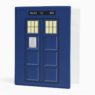 United Kingdom - Blue Police Public Call Box 1 Mini Binder