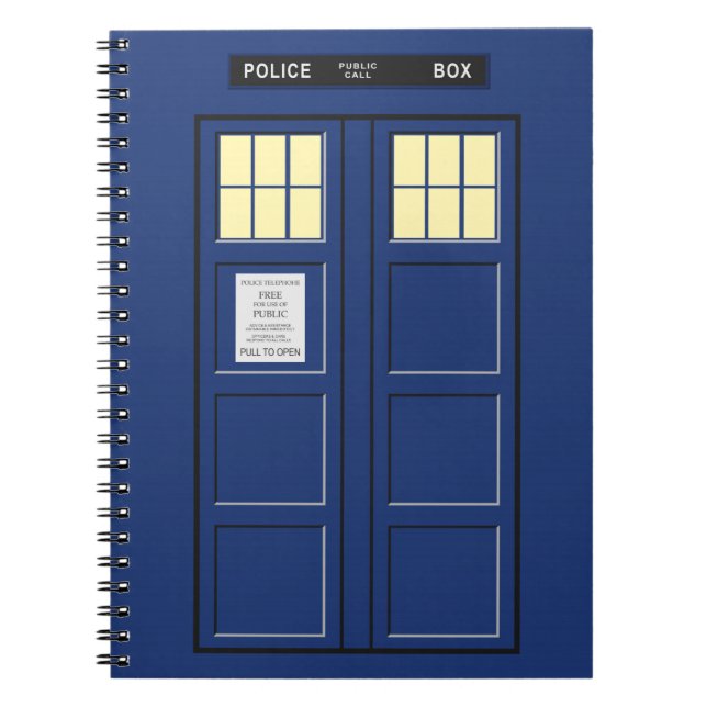 United Kingdom - Blue Police Public Call Box 1 Notebook (Front)