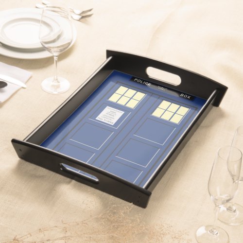 United Kingdom _ Blue Police Public Call Box 1 Serving Tray