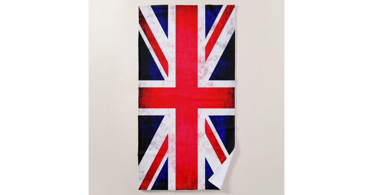 United Kingdom British England Flag Beach Towel Zazzle Com