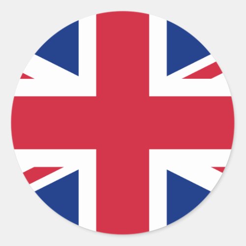 United Kingdom British Flag Classic Round Sticker
