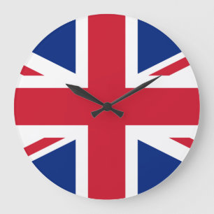 United Kingdom (British) Flag Large Clock
