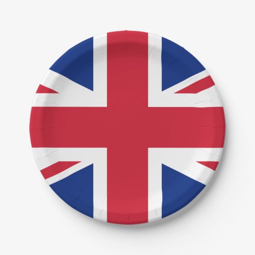 United Kingdom British Flag Paper Plates
