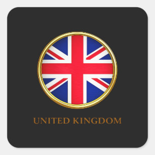 United Kingdom - British Flag Square Sticker