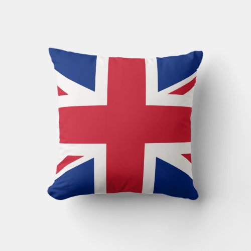 United Kingdom British Flag Throw Pillow