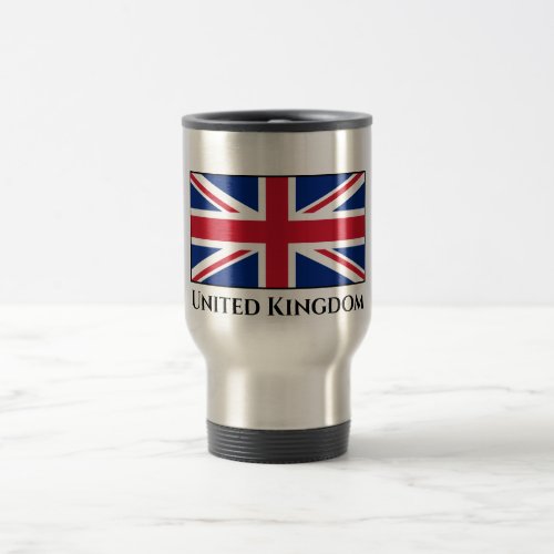 United Kingdom British Flag Travel Mug