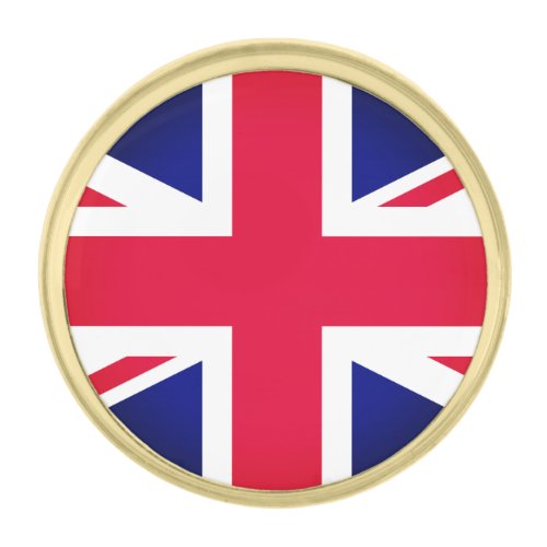 United Kingdom  British Flag Union Jack business Gold Finish Lapel Pin