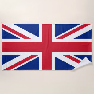 United Kingdom (British Flag) (Union Jack) (UK) GB Beach Towel
