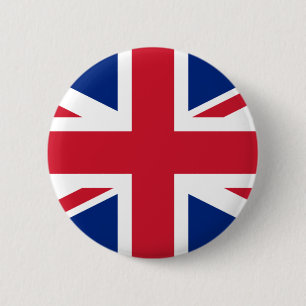 United Kingdom (British Flag) (Union Jack) (UK) GB Button