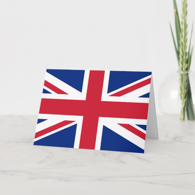 United Kingdom (British Flag) (Union Jack) (UK) GB Card (Front)