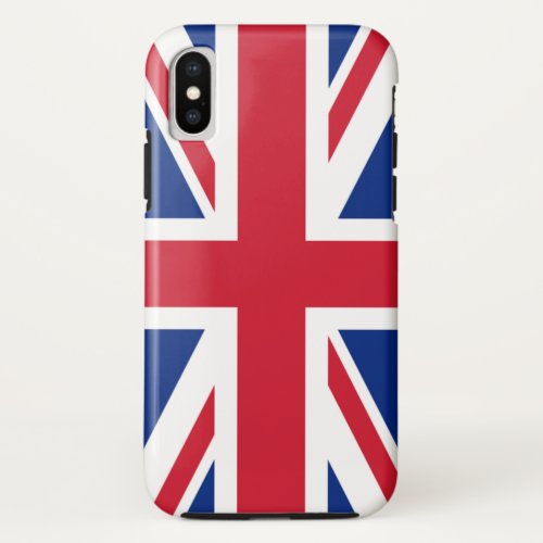 United Kingdom British Flag Union Jack UK GB iPhone X Case