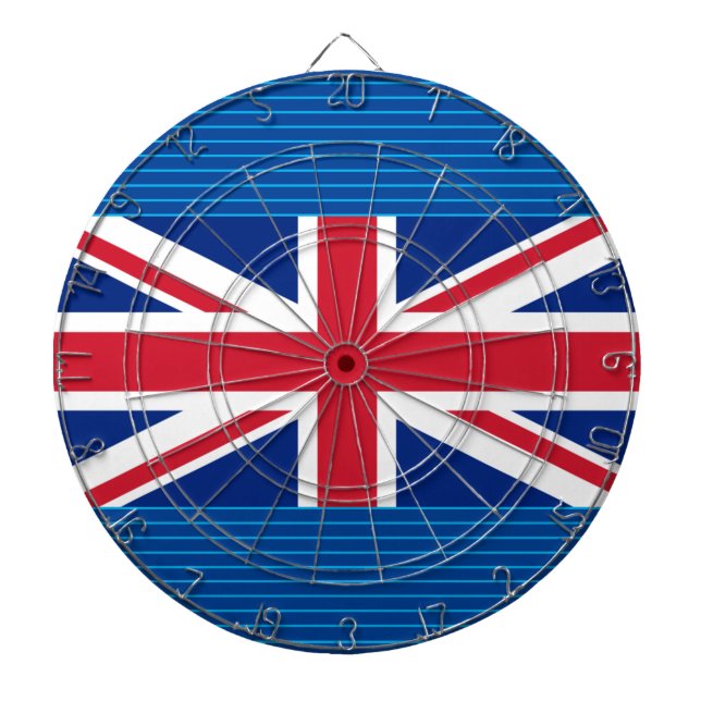 United Kingdom (British Flag) (Union Jack) (UK) GB Dart Board (Front)