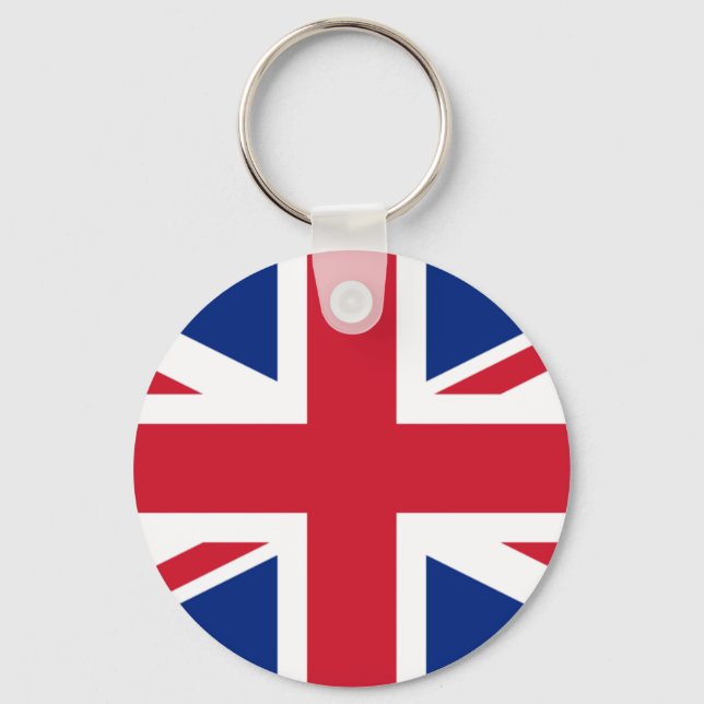 United Kingdom (British Flag) (Union Jack) (UK) GB Keychain (Front)
