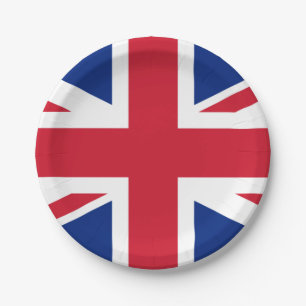 United Kingdom (British Flag) (Union Jack) (UK) GB Paper Plates