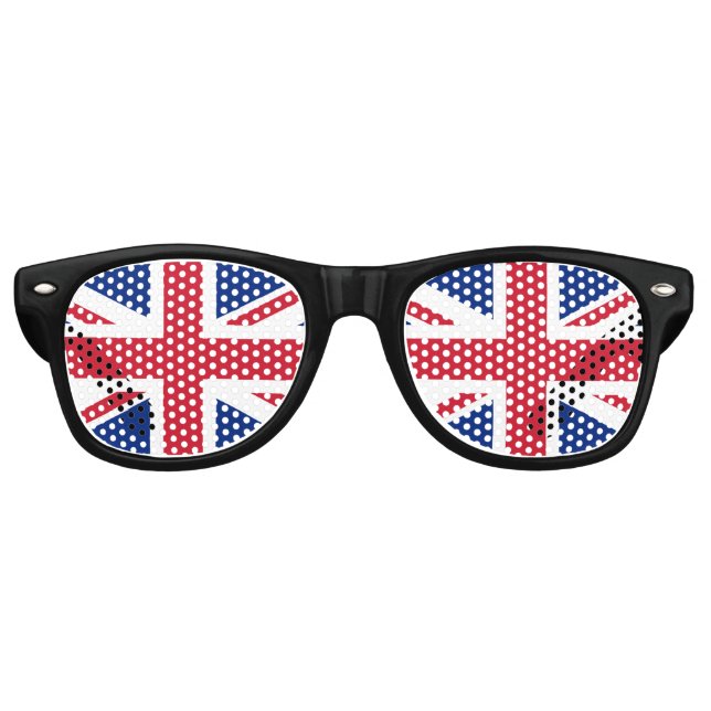 United Kingdom (British Flag) (Union Jack) (UK) GB Retro Sunglasses (Front)