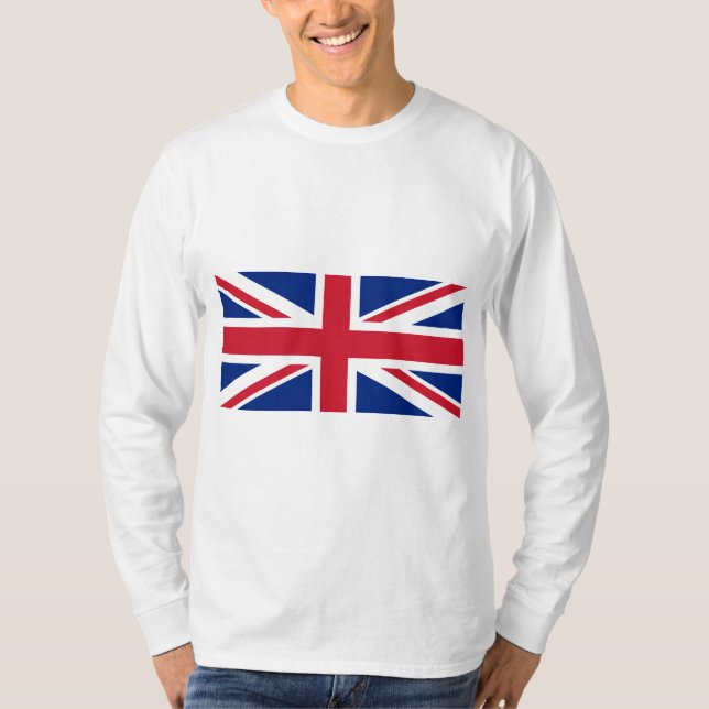United Kingdom (British Flag) (Union Jack) (UK) GB T-Shirt (Front)