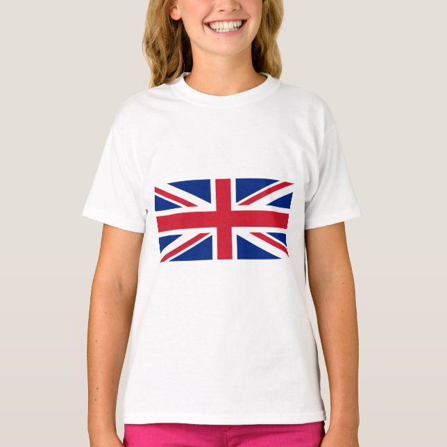United Kingdom (British Flag) (Union Jack) (UK) GB T-Shirt (Front)