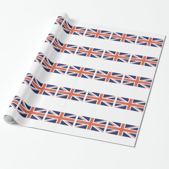United Kingdom British Flag Union Jack Wrapping Wrapping Paper