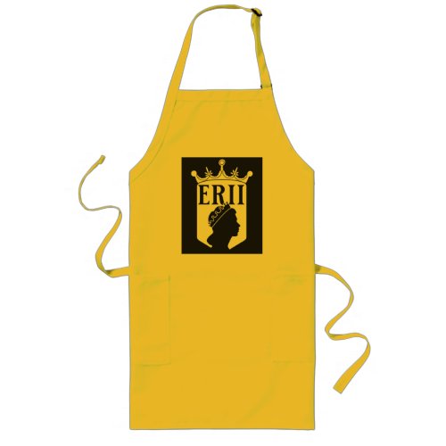 United Kingdom British Monarch Queen Crown E R II Long Apron