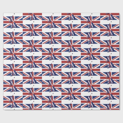 United Kingdom British UK UNION JACK Wrapping Paper Zazzle