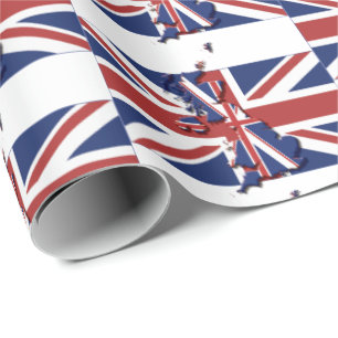 United Kingdom British UK UNION JACK Wrapping Paper