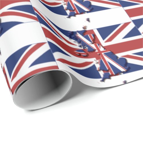 United Kingdom  British UK  UNION JACK Wrapping Paper