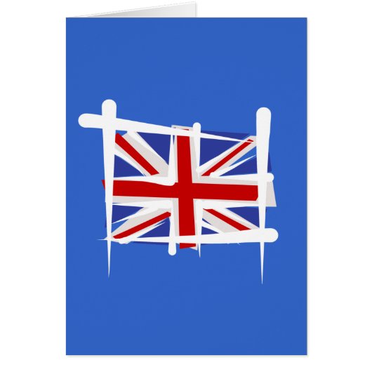 United Kingdom Brush Flag Cards (Front)
