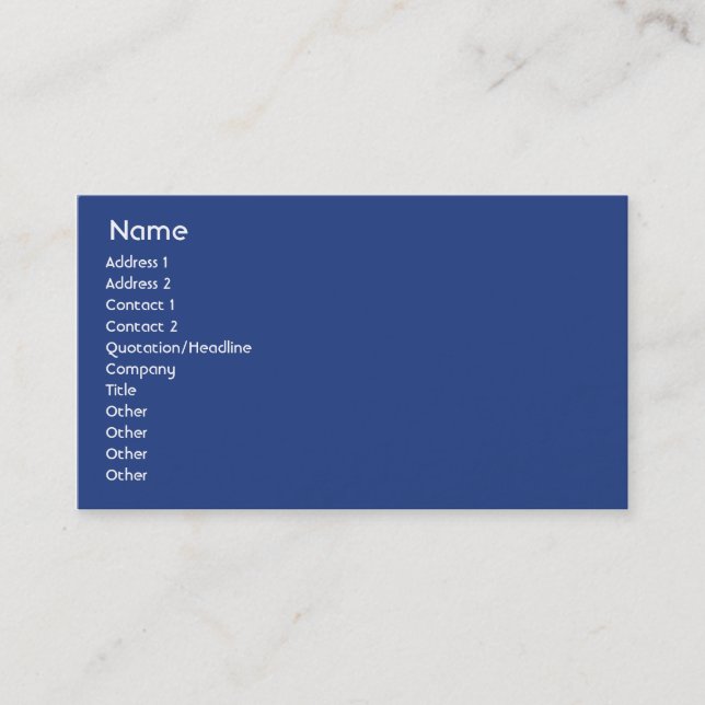 United Kingdom - Business Card (Front)