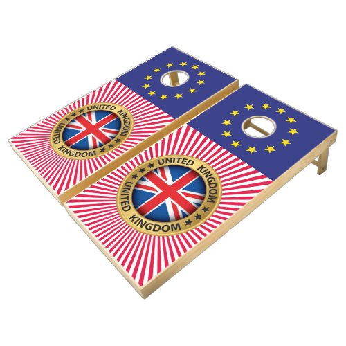 United Kingdom Celebration Cornhole Game Board