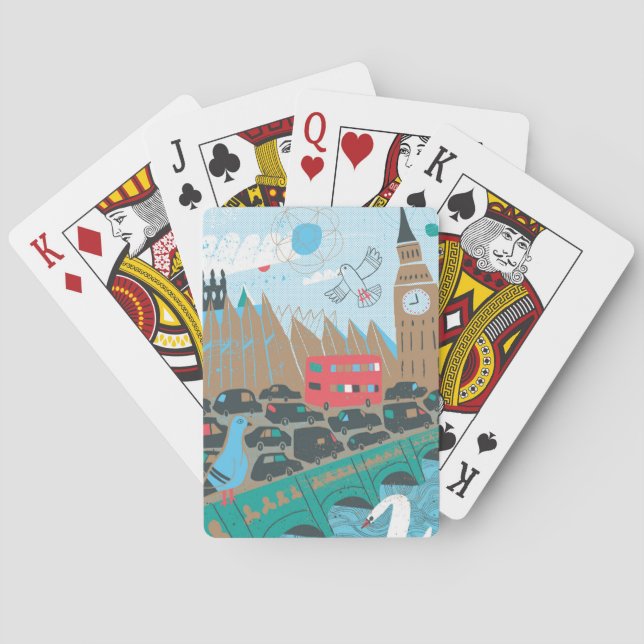 United Kingdom City Scene Poker Cards (Back)