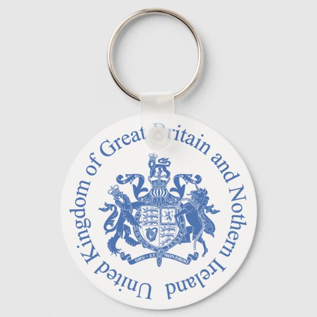 United Kingdom coat of arms Keychain (Front)