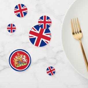 United Kingdom Confetti, Emblem, UK, British Flag Confetti