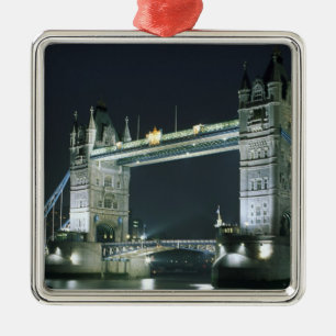 United Kingdom, England, London, Tower Bridge. Metal Ornament
