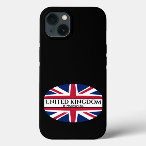 United Kingdom Established 1801 UK Union Jack iPhone 13 Case