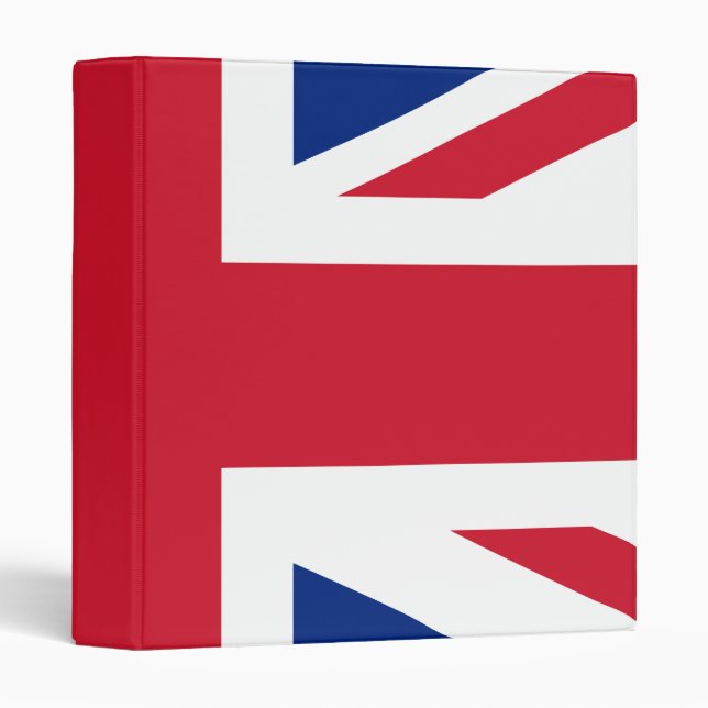United Kingdom flag 3 Ring Binder (Front/Spine)